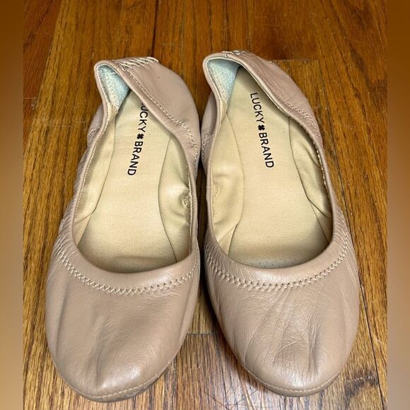 Lucky Brand Leather Flats Size 6.5 - Picture 1 of 6